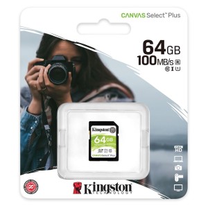 Kingston 64GB SD-kaart Canvas Select Plus